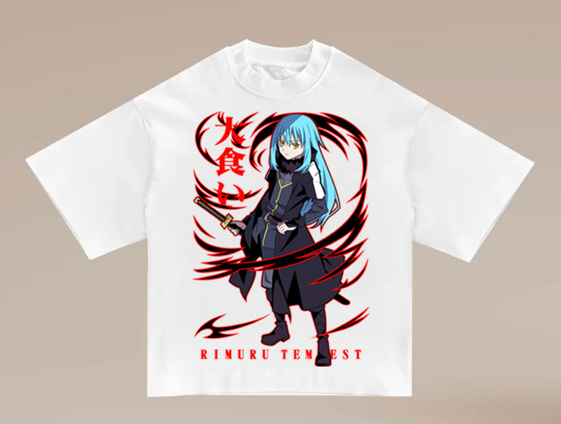 Slime Rimuru Tempest  Heavyweight Oversized Tee in White (Copy)