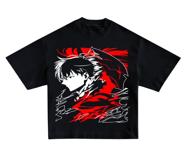 Sung Jin Woo X Igris Heavyweight Oversized Tee in Black